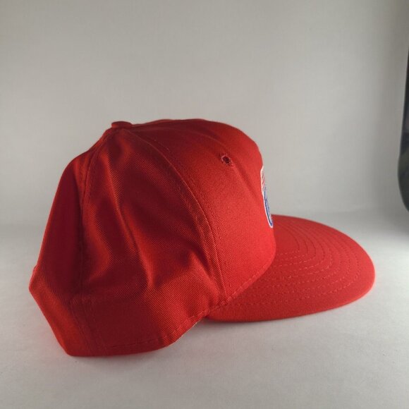 Los Angeles Clippers Vintage AJD Made in the USA Snapback Red Hat - Picture 4 of 5